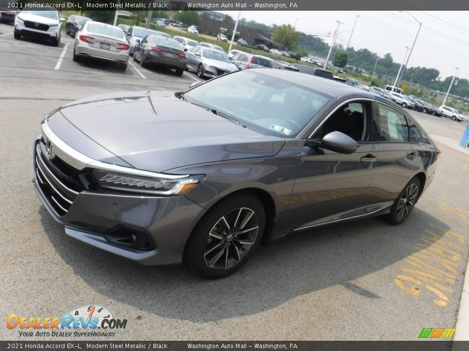 2021 Honda Accord EX-L Modern Steel Metallic / Black Photo #6