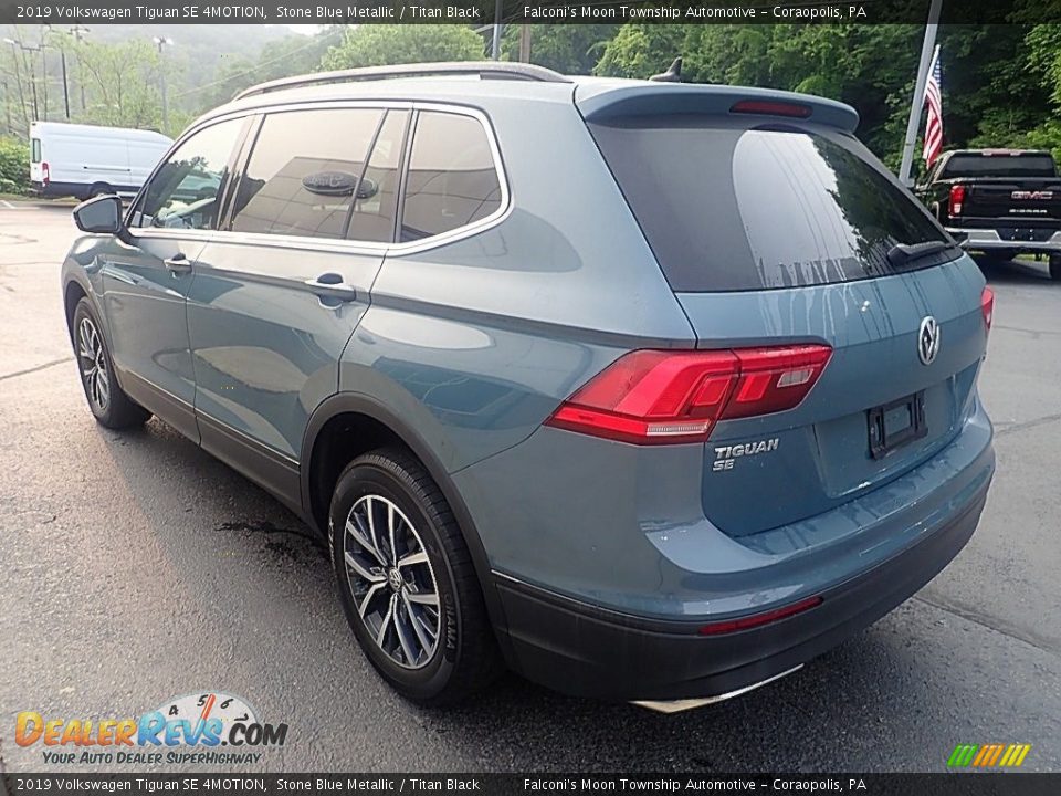 2019 Volkswagen Tiguan SE 4MOTION Stone Blue Metallic / Titan Black Photo #5