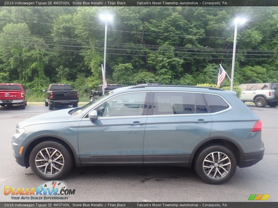 Stone Blue Metallic 2019 Volkswagen Tiguan SE 4MOTION Photo #6