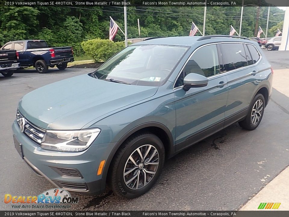 2019 Volkswagen Tiguan SE 4MOTION Stone Blue Metallic / Titan Black Photo #7