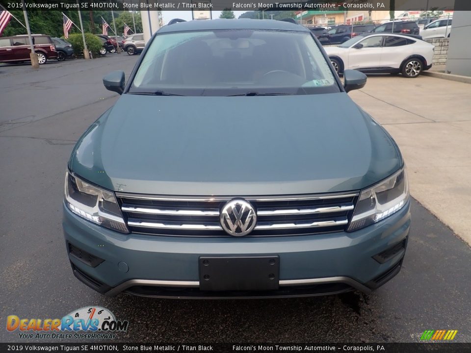 2019 Volkswagen Tiguan SE 4MOTION Stone Blue Metallic / Titan Black Photo #8