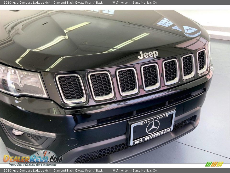 2020 Jeep Compass Latitude 4x4 Diamond Black Crystal Pearl / Black Photo #29