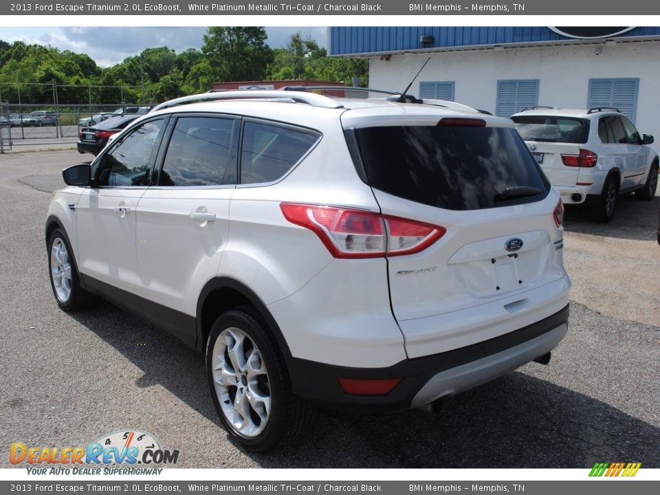 2013 Ford Escape Titanium 2.0L EcoBoost White Platinum Metallic Tri-Coat / Charcoal Black Photo #3