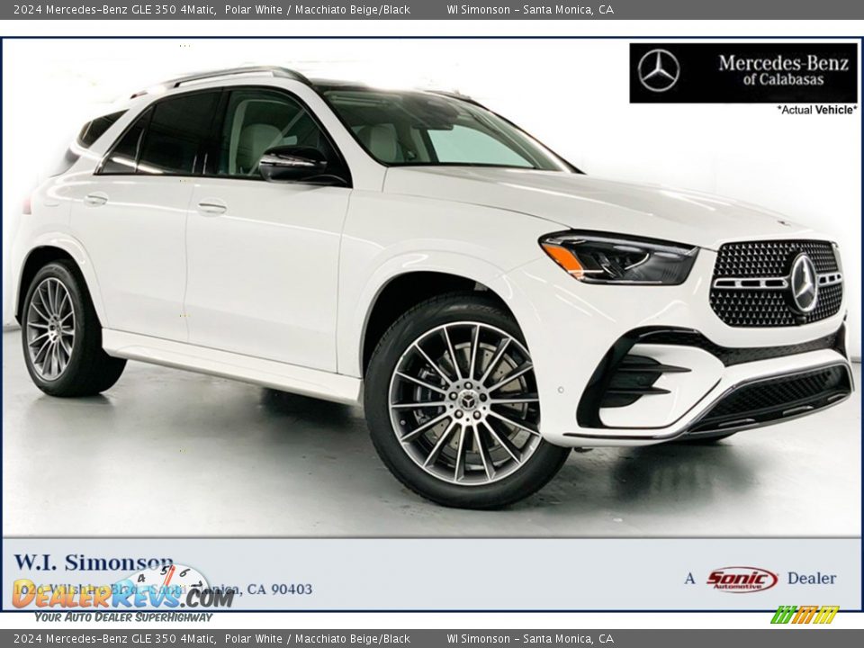 2024 Mercedes-Benz GLE 350 4Matic Polar White / Macchiato Beige/Black Photo #1