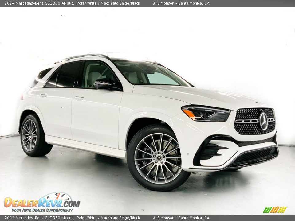 2024 Mercedes-Benz GLE 350 4Matic Polar White / Macchiato Beige/Black Photo #2