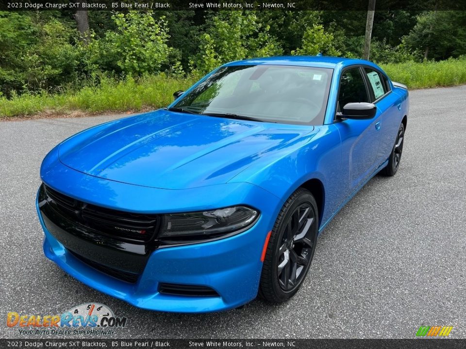 B5 Blue Pearl 2023 Dodge Charger SXT Blacktop Photo #2