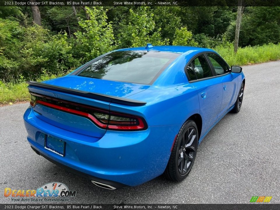 2023 Dodge Charger SXT Blacktop B5 Blue Pearl / Black Photo #6