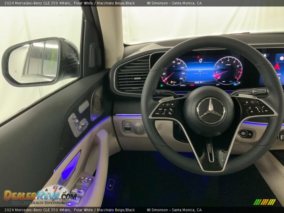 2024 Mercedes-Benz GLE 350 4Matic Polar White / Macchiato Beige/Black Photo #11