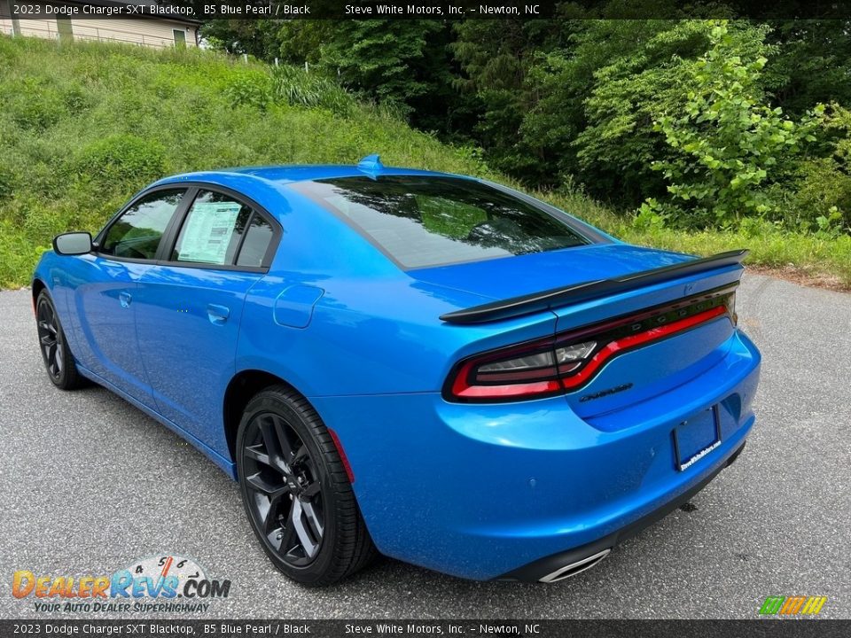 2023 Dodge Charger SXT Blacktop B5 Blue Pearl / Black Photo #8