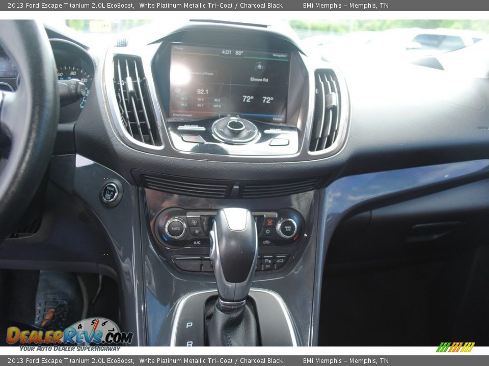 2013 Ford Escape Titanium 2.0L EcoBoost White Platinum Metallic Tri-Coat / Charcoal Black Photo #17