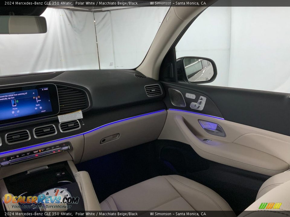 2024 Mercedes-Benz GLE 350 4Matic Polar White / Macchiato Beige/Black Photo #14