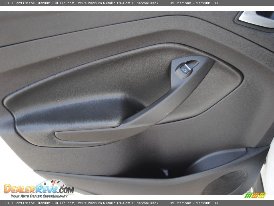 2013 Ford Escape Titanium 2.0L EcoBoost White Platinum Metallic Tri-Coat / Charcoal Black Photo #22