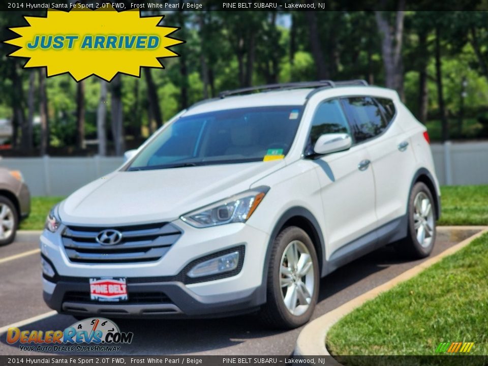 2014 Hyundai Santa Fe Sport 2.0T FWD Frost White Pearl / Beige Photo #1