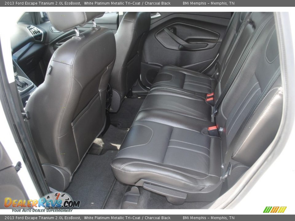2013 Ford Escape Titanium 2.0L EcoBoost White Platinum Metallic Tri-Coat / Charcoal Black Photo #23