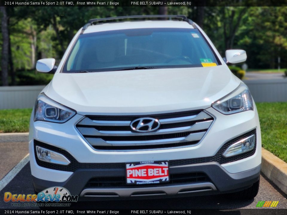 2014 Hyundai Santa Fe Sport 2.0T FWD Frost White Pearl / Beige Photo #2