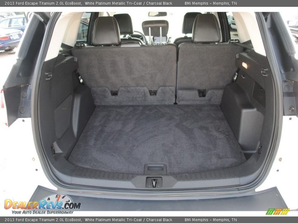 2013 Ford Escape Titanium 2.0L EcoBoost White Platinum Metallic Tri-Coat / Charcoal Black Photo #24