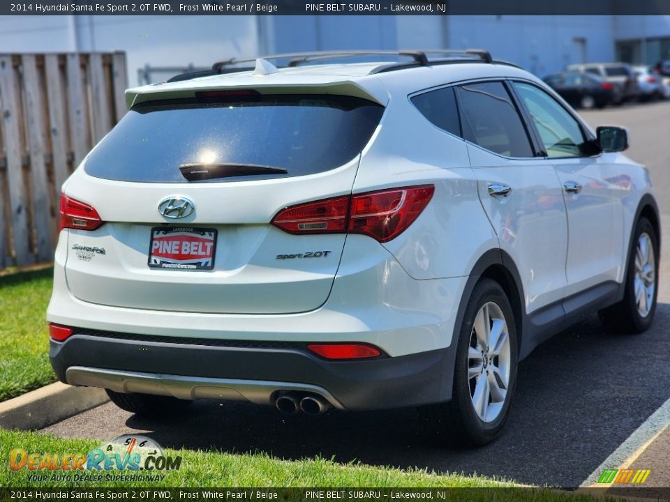 2014 Hyundai Santa Fe Sport 2.0T FWD Frost White Pearl / Beige Photo #3