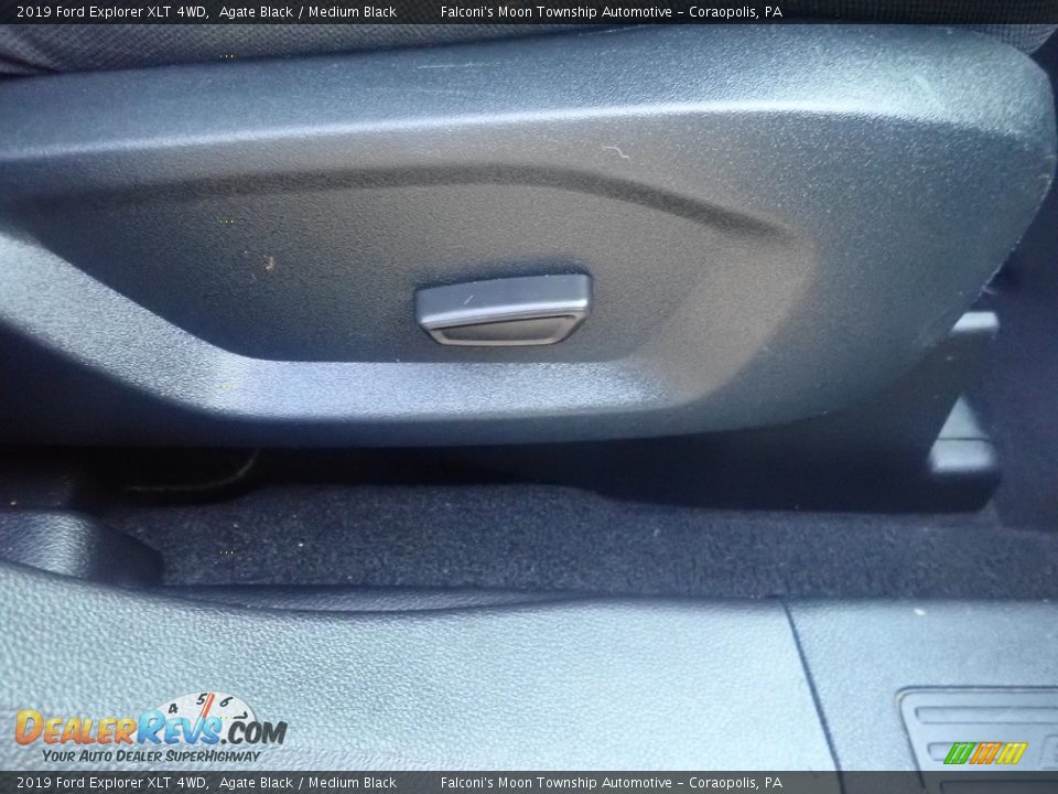 2019 Ford Explorer XLT 4WD Agate Black / Medium Black Photo #14
