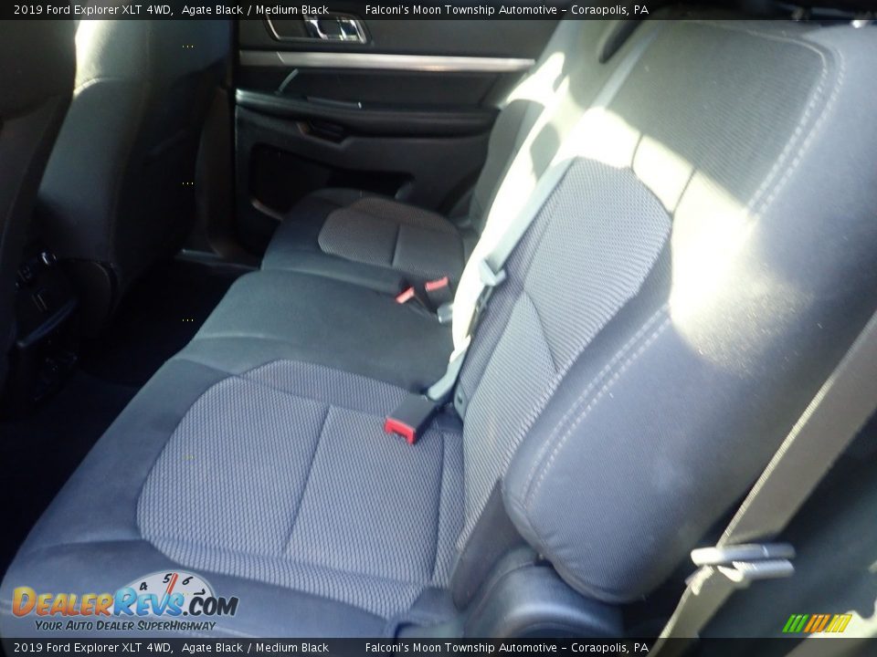 2019 Ford Explorer XLT 4WD Agate Black / Medium Black Photo #18