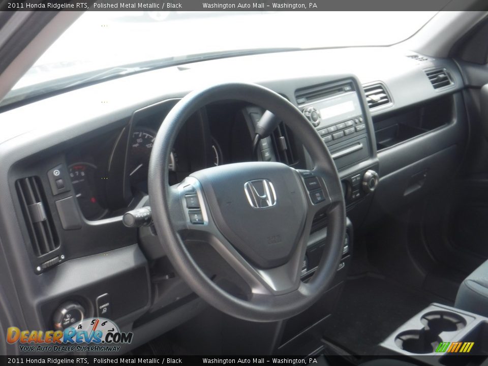 2011 Honda Ridgeline RTS Polished Metal Metallic / Black Photo #15