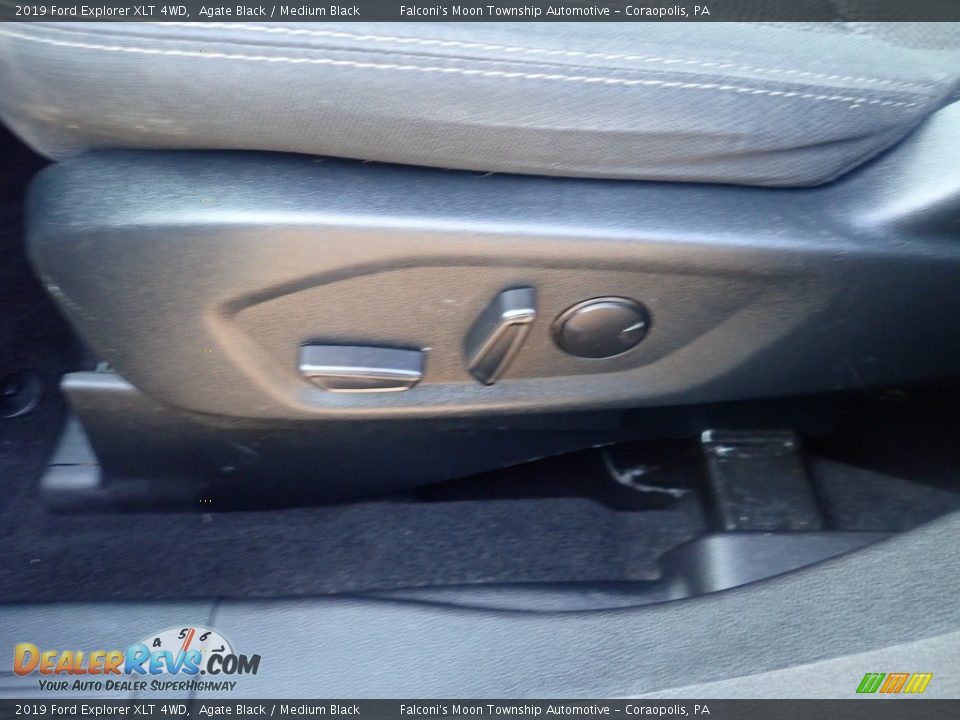 2019 Ford Explorer XLT 4WD Agate Black / Medium Black Photo #22