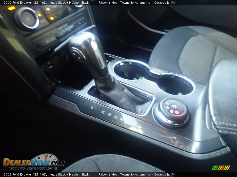 2019 Ford Explorer XLT 4WD Agate Black / Medium Black Photo #23