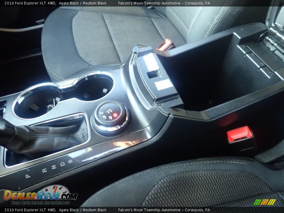 2019 Ford Explorer XLT 4WD Agate Black / Medium Black Photo #25