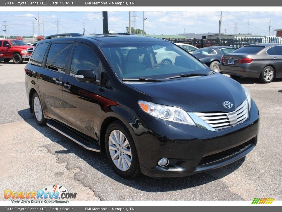 2014 Toyota Sienna XLE Black / Bisque Photo #7