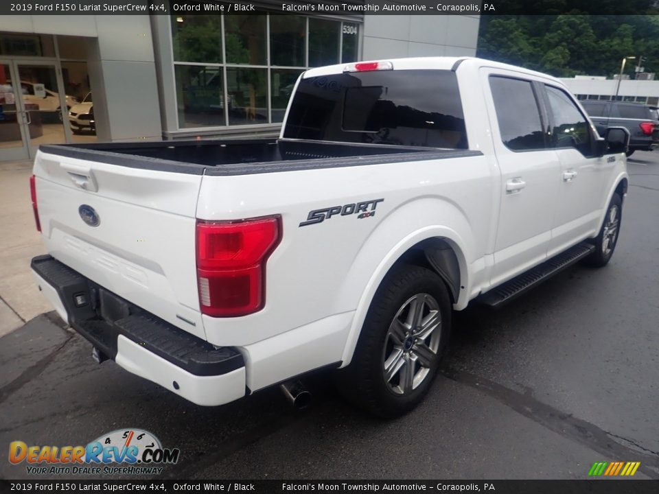 2019 Ford F150 Lariat SuperCrew 4x4 Oxford White / Black Photo #2