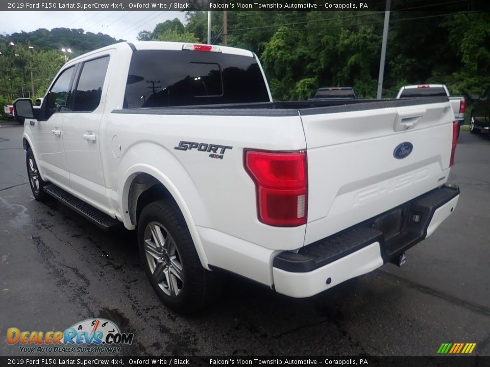 2019 Ford F150 Lariat SuperCrew 4x4 Oxford White / Black Photo #4