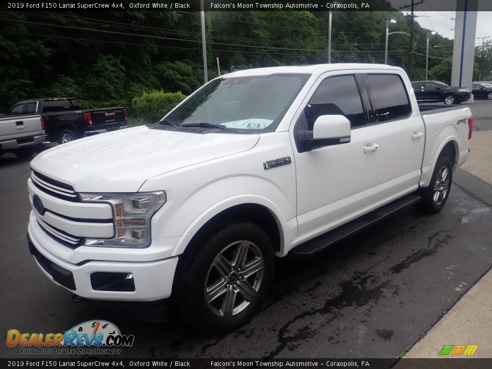 2019 Ford F150 Lariat SuperCrew 4x4 Oxford White / Black Photo #6