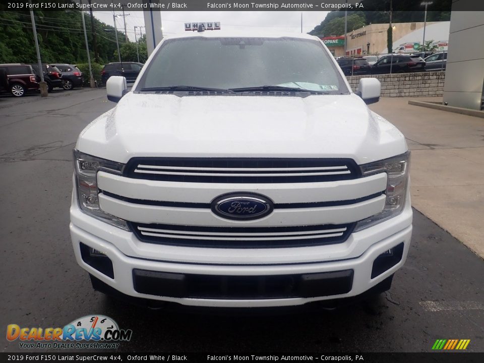 2019 Ford F150 Lariat SuperCrew 4x4 Oxford White / Black Photo #7