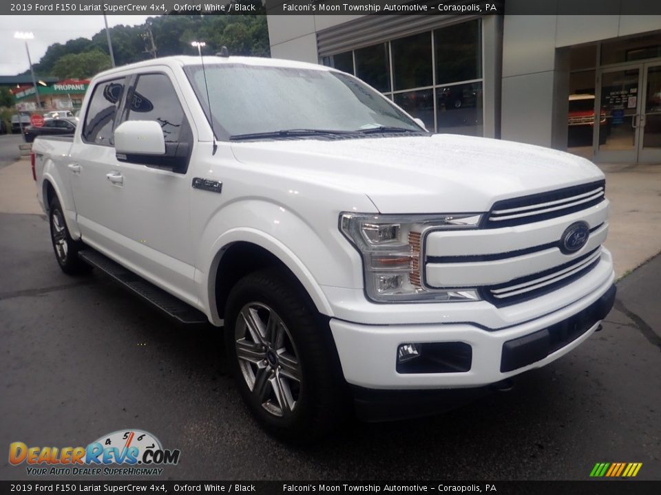 2019 Ford F150 Lariat SuperCrew 4x4 Oxford White / Black Photo #8