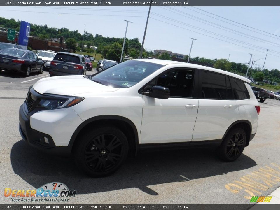 2021 Honda Passport Sport AWD Platinum White Pearl / Black Photo #6