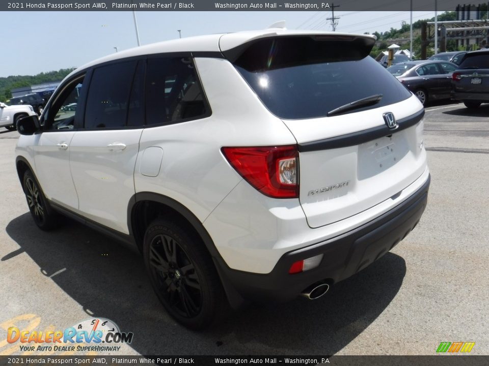 2021 Honda Passport Sport AWD Platinum White Pearl / Black Photo #7