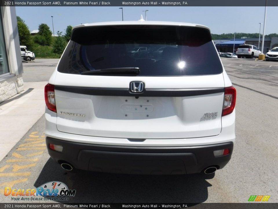 2021 Honda Passport Sport AWD Platinum White Pearl / Black Photo #8