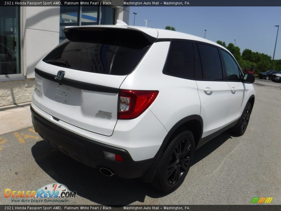 2021 Honda Passport Sport AWD Platinum White Pearl / Black Photo #9