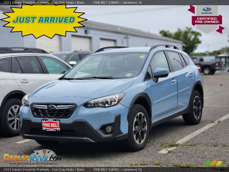 2021 Subaru Crosstrek Premium Cool Gray Khaki / Black Photo #1