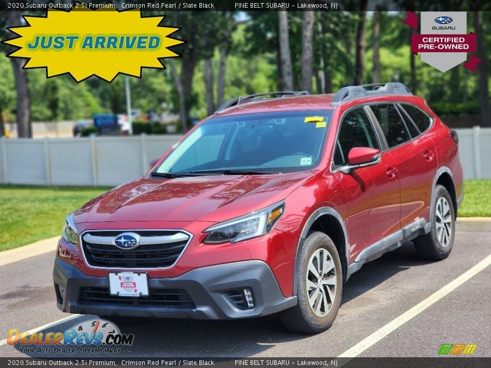 2020 Subaru Outback 2.5i Premium Crimson Red Pearl / Slate Black Photo #1