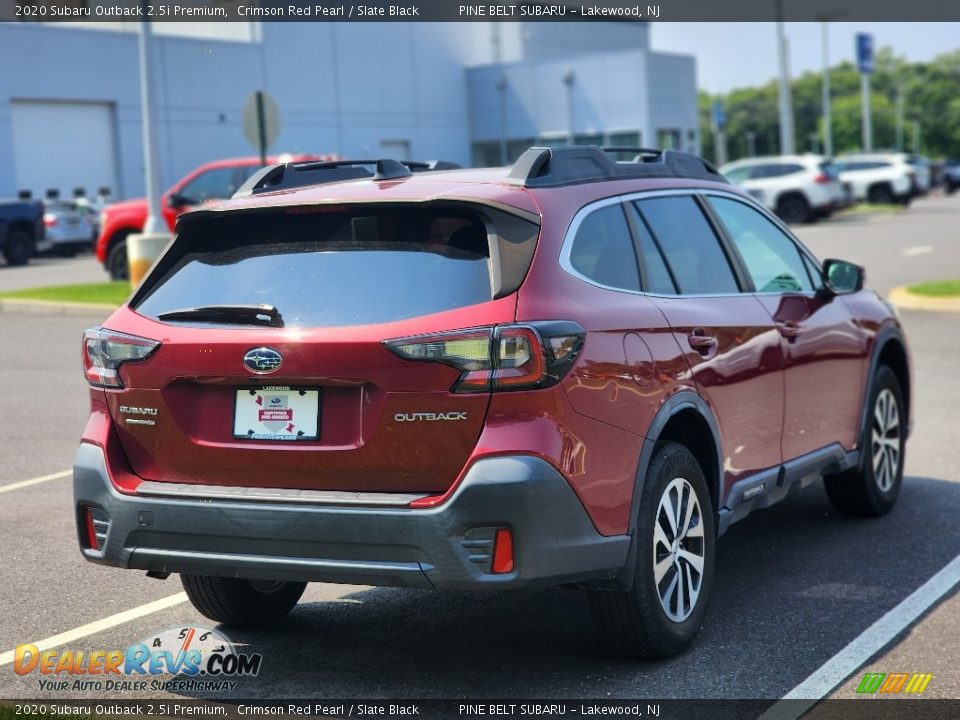 2020 Subaru Outback 2.5i Premium Crimson Red Pearl / Slate Black Photo #3
