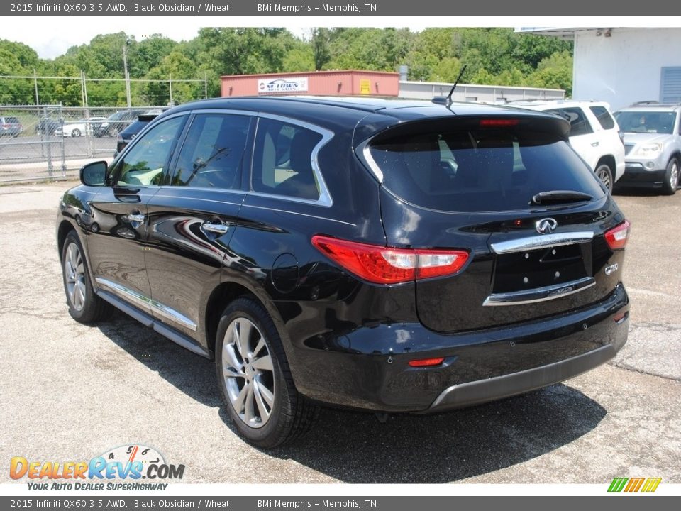 2015 Infiniti QX60 3.5 AWD Black Obsidian / Wheat Photo #3