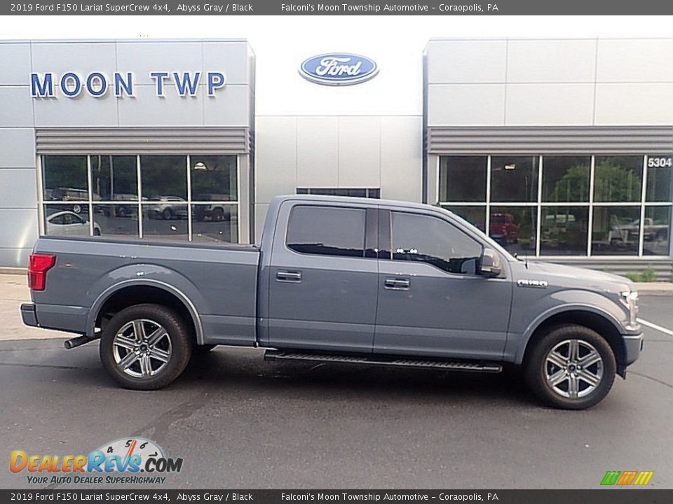2019 Ford F150 Lariat SuperCrew 4x4 Abyss Gray / Black Photo #1