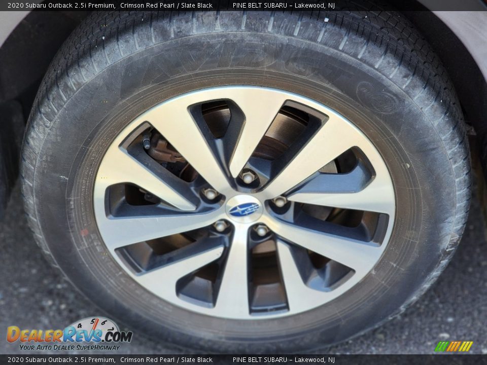 2020 Subaru Outback 2.5i Premium Crimson Red Pearl / Slate Black Photo #6
