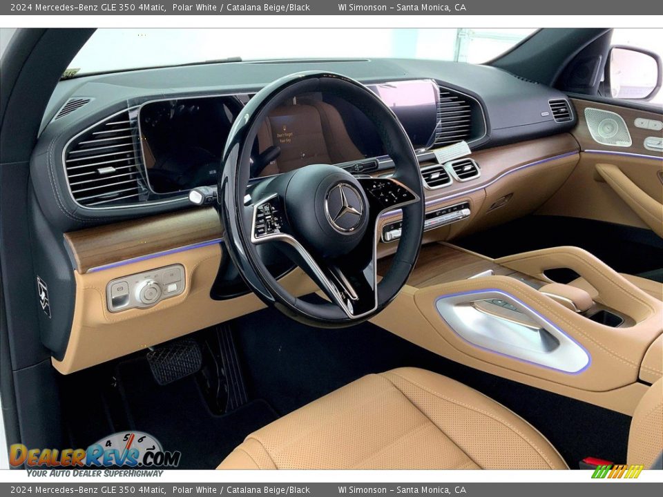 Catalana Beige/Black Interior - 2024 Mercedes-Benz GLE 350 4Matic Photo #4