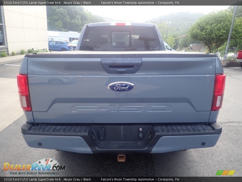 2019 Ford F150 Lariat SuperCrew 4x4 Abyss Gray / Black Photo #3