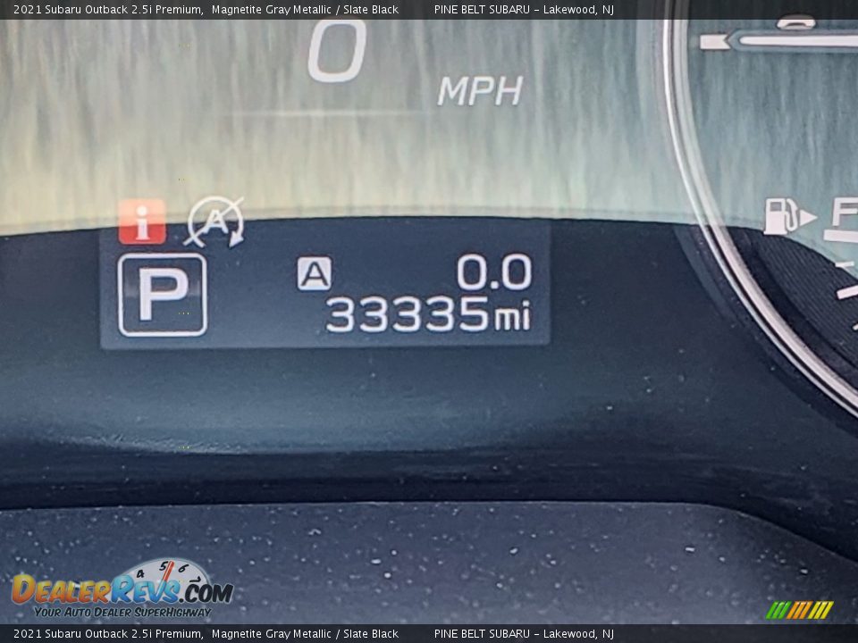 2021 Subaru Outback 2.5i Premium Magnetite Gray Metallic / Slate Black Photo #2