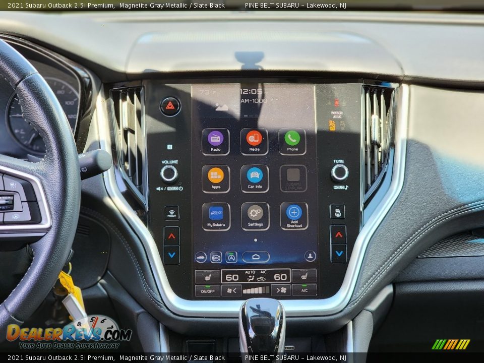 2021 Subaru Outback 2.5i Premium Magnetite Gray Metallic / Slate Black Photo #3