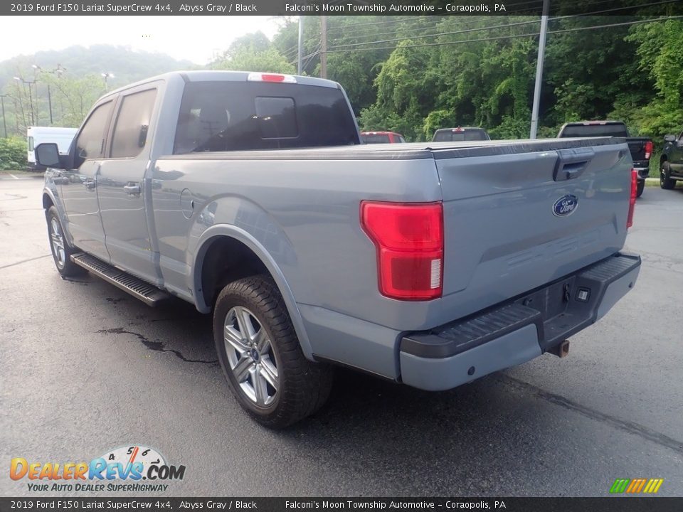 2019 Ford F150 Lariat SuperCrew 4x4 Abyss Gray / Black Photo #5