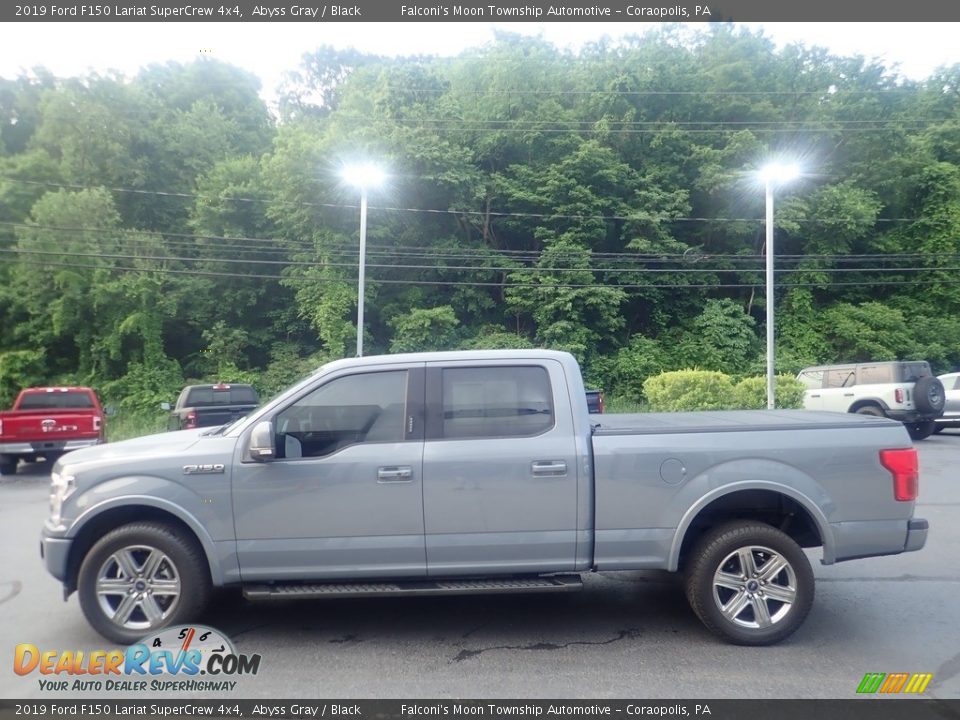 2019 Ford F150 Lariat SuperCrew 4x4 Abyss Gray / Black Photo #6