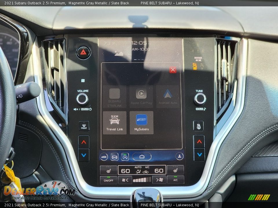 2021 Subaru Outback 2.5i Premium Magnetite Gray Metallic / Slate Black Photo #6